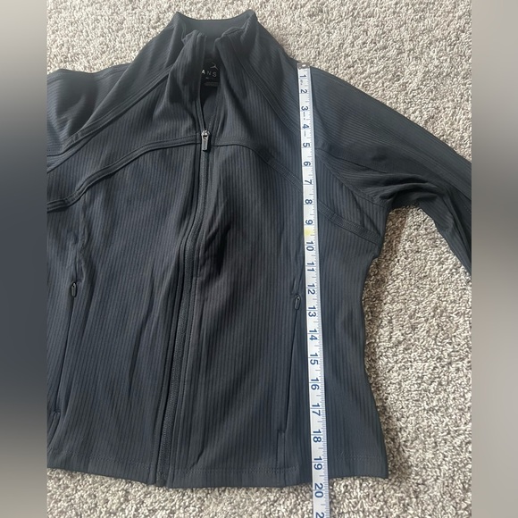 🌸 Danskin Full Zip Athletic Jacket, Black, Ribbed, Size Women’s XS - Picture 5 of 12